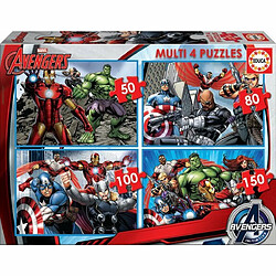 Ludendo 4 puzzles de 50 à 150 pièces Avengers