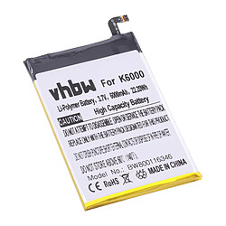 vhbw Li-Polymère batterie 6080mAh (3.7V) pour téléphone portable mobil smartphone comme Oukitel OK1703S2205960 