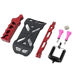 Wewoo Extension GoPro rouge pour Hero 4/3 + / 3/2/1, iPhone 5 / 4 / Samsung S4 Tactical Style Stand + Grip + Extender Set pas cher