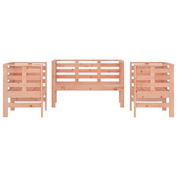 Avis vidaXL Salon de jardin 3 pcs bois massif douglas