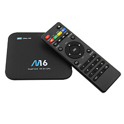 M16 Smart TV Box Android 7.1 Amlogic S905X Quad-core UHD 4K 1 Go / 8 Go H.265 VP9 HDR10 LAN et WiFi HD Media Player 