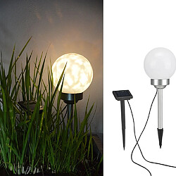 HI Lampe boule solaire rotative à LED de jardin 15 cm