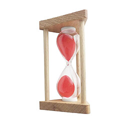 1 minute cadre en bois sablier sablier sablier horloge horloge décor décoration rouge