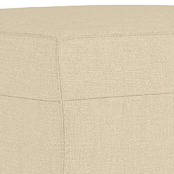 Acheter vidaXL Repose-pied Crème 70x55x41 cm Tissu