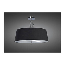 Luminaire Center Semi Plafonnier Ninette 4 Ampoules E27, chrome poli avec Abat jour noir Coloris : chrome poli Coloris de l'abat jour : noir Diamètre en Cm : 60 Hauteur en Cm : 56 Poids en Kilos : 4,5 Type d'ampoule : E27 Puissance Max en W : 20&lt;