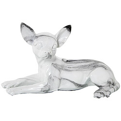 Figurine Décorative Alexandra House Living Plastique Chien 17 x 28 x 18 cm Marbre 