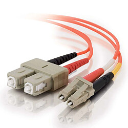 Cables To Go C2G 1m LC/SC LSZH Duplex 50/125 Multimode Fibre Patch Cable câble de fibre optique Orange 