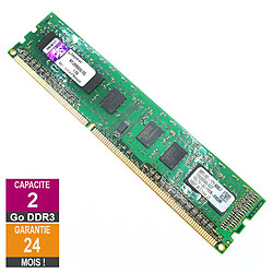 Barrette Mémoire 2Go RAM DDR3 Kingston KFJ9900S/2G DIMM PC3-10600U 1Rx8 · Reconditionné PC3-10600 - 1333MHz