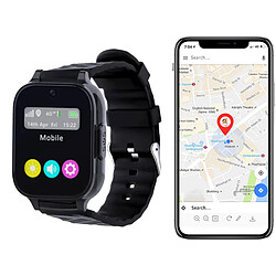 Montres GPS Sénior Enfant 4G Traceur Suivi Précis Appel Vidéo Détection de Chute Noir YONIS