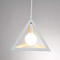 Universal Lampe style minimaliste triangle pendentif rétro plafond lampe E27 base métal art déco abat-jour industrie