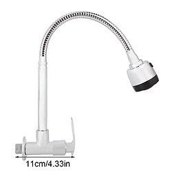 ComfortXL Robinet mural pivotant à eau froide de type maison pour cuisine avec filetage g1/2 pouce