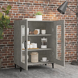 Avis Maison Chic Buffet,Meuble de Rangement,commode pour salon,Cuisine gris béton 69,5x34x90 cm bois d'ingénierie -MN48511