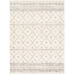 Surya MYA - Tapis géométrique, Blanc et Gris - 200x274cm