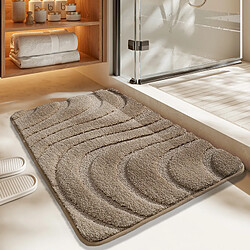 LUUCOZK Tapis de bain antidérapants absorbants à séchage rapide, tapis de décoration de salle de bain-Steo-Cahei-50x80cm 