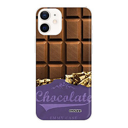 Coque iPhone 12 mini souple transparente Chocolat Motif Ecriture Tendance Evetane 