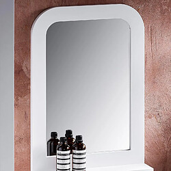 Acheter SoBuy Miroir Mural, Miroir de Salle de Bain avec Étagère Plateau, Suspendu pour Salle de Bain, Chambre, Salon, Couloir, 38 x 9 x 54 cm, Blanc, BZR162-W