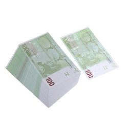 Acheter 100pcs Euro Props Play Fun Pretend Cash Prop Denomination Magic Props E