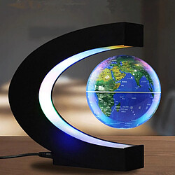 Universal Lévitations magnétiques flottantes LED World Carte Globe C Forme de la lumière Antitrissement Aimant Ball Aimant Ballon Noël Anniversaire Accueil Décoration Cadeau | Lumières de nuit LED