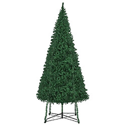 vidaXL Sapin de Noël artificiel avec support 500 cm Vert 