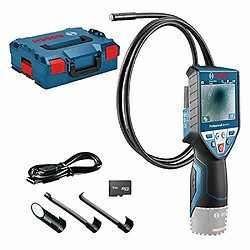 Bosch 12V System Caméra d'inspection GIC 120 C (sans batterie et chargeur, longueur du câble : 120 cm, écran : 3,5', 4x piles AA, dans une L-BOXX)