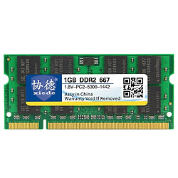 Wewoo Mémoire vive RAM DDR2 667 MHz 1 Go Module de à compatibilité totale pour ordinateur portable