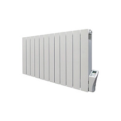 Radiateur 2000W - Inertie fluide - Fonction ASC - Programmable - Détecteur de fenêtre ouverte - Blanc - Adda Allauve