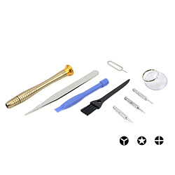 Wewoo Kit d'outil pour iPhone 9 en 1 professionnel tournevis réparation Tool Kits ouverts pas cher