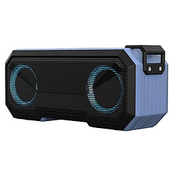 Yonis Enceinte Waterproof X8 Bluetooth V5 IPX7 Autonomie 12H Lumineuse Enceinte Bluetooth Waterproof X8 Lumineuse 12H Autonomie 3000mAh 8W Clair Bleu YONIS