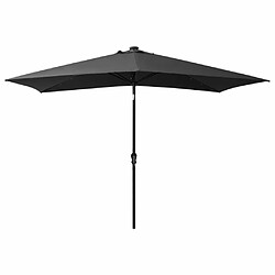 Avis Maison Chic Parasol Jardin | Parasol avec LED et mat en acier Anthracite 2x3 m - GKD75250