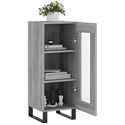 Acheter Maison Chic Buffet,Meuble de Rangement,commode pour salon,Cuisine Sonoma gris 34,5x34x90 cm Bois d'ingénierie -MN87986