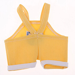 belle salopette fleur salopette pantalon pour 1/8 bjd msd poupées bb jaune