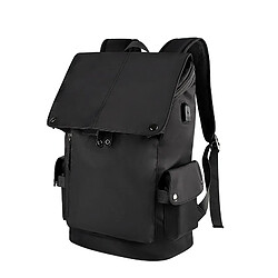 Yonis Sac À Dos Ordinateur Grande Capacité USB Sac À Dos Ordinateur Grande Capacité Avec Port USB Étanche Et Confortable Noir YONIS