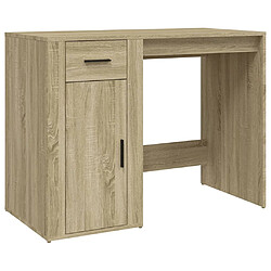 Maison Chic Bureau,Table de travail,bureau de travail pour chambre Chêne sonoma 100x49x75 cm Bois d'ingénierie -GKD97276