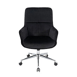 Acheter Mendler Chaise de bureau HWC-J64, chaise pivotante avec accoudoirs réglable en hauteur velours ~ noir