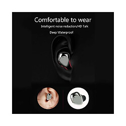 Universal Casque bluetooth sans fil pour x26 double oreille casque bluetooth 5.0 argent pas cher