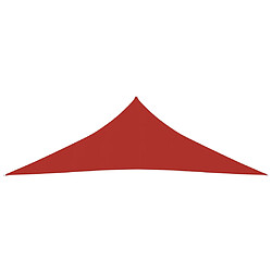 vidaXL Voile d'ombrage 160 g/m² Rouge 4x4x5,8 m PEHD