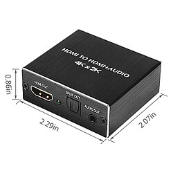 Universal Extracteur audio 4K Audio Fiber Decoder Switch HDMI et convertisseur optique avec câble micro USB pour lecteur DVD TV | Câble HDMI pas cher