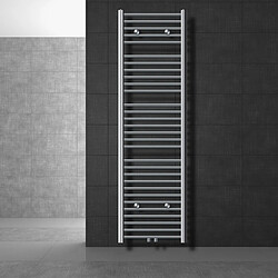 LuxeBath Radiateur de salle de bain Sahara raccord central sèche-serviettes Chrome 50x180cm