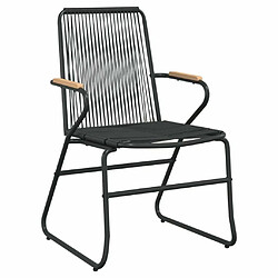 Avis Maison Chic Lot de 4 Chaises de jardin,Fauteuil d'extérieur noir 58x59x85,5 cm rotin PVC -MN56500