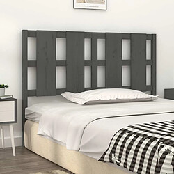 Avis Maison Chic Tête de lit scandinave pour lit adulte,Meuble de chambre Gris 145,5x4x100 cm Bois massif de pin -MN21120