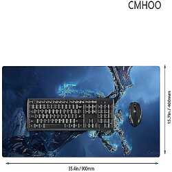 Universal PAD DE MONDE ZYSD BURANT étendu XXL et grand tapis de jeu autocollants Protector 35.4