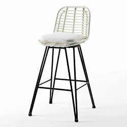 Tabouret Thai Natura Blanc Synthétique Aluminium 53 x 105 x 61 cm