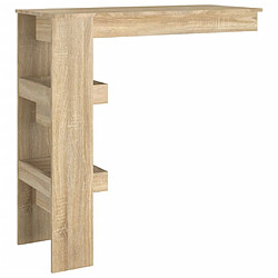 Acheter vidaXL Table bar murale Chêne Sonoma 102x45x103,5 cm Bois d'ingénierie