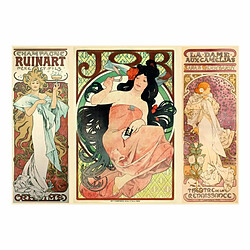 Paris Prix Papier Peint Alphonse Mucha Women's 105 x 150 cm