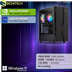 Sedatech PC Gamer • Intel i9-11900KF • RTX4060 • 16Go RAM • 1To SSD M.2 • Windows 11