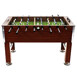 vidaXL Table de football Acier 60 kg 140 x 74,5 x 87,5 cm Marron