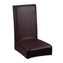 1 Pc Élastique Solide PU Housse De Chaise En Cuir De Mariage Restaurant Chaise Housse De Café