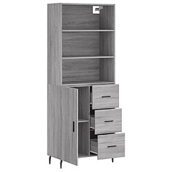 Acheter Maison Chic Buffet,Meuble de Rangement,commode pour salon,Cuisine Sonoma gris 69,5x34x180 cm Bois d'ingénierie -MN92104