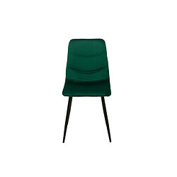 Chaise Romimex Vert Velours Métal 45 x 89 x 55 cm