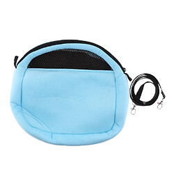 hamster hamac Petit sac de voyage en plein air pour hamster, sac de couchage, sac de transporteur, bleu